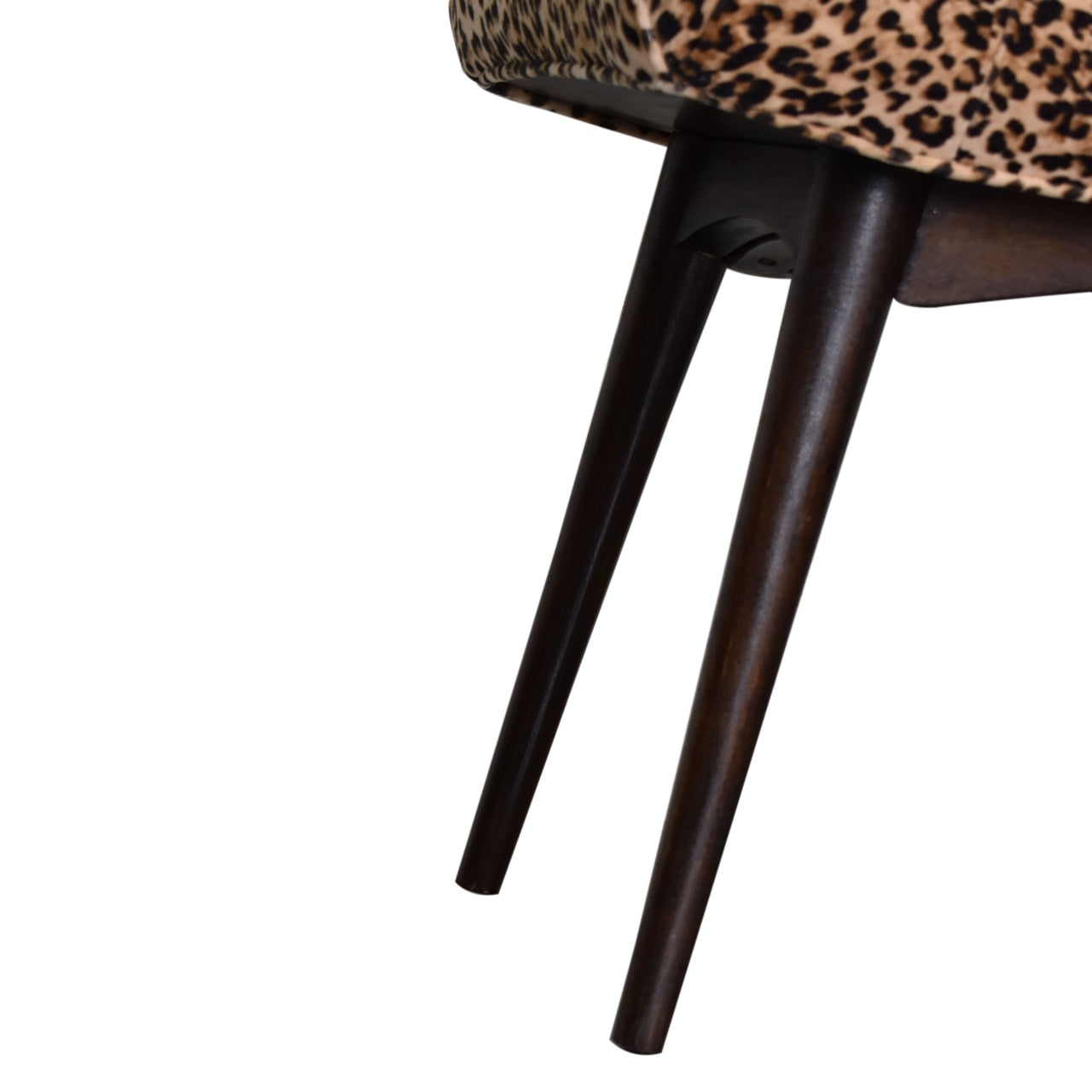 Leopard Print Curved Bench - mancavesuperstore