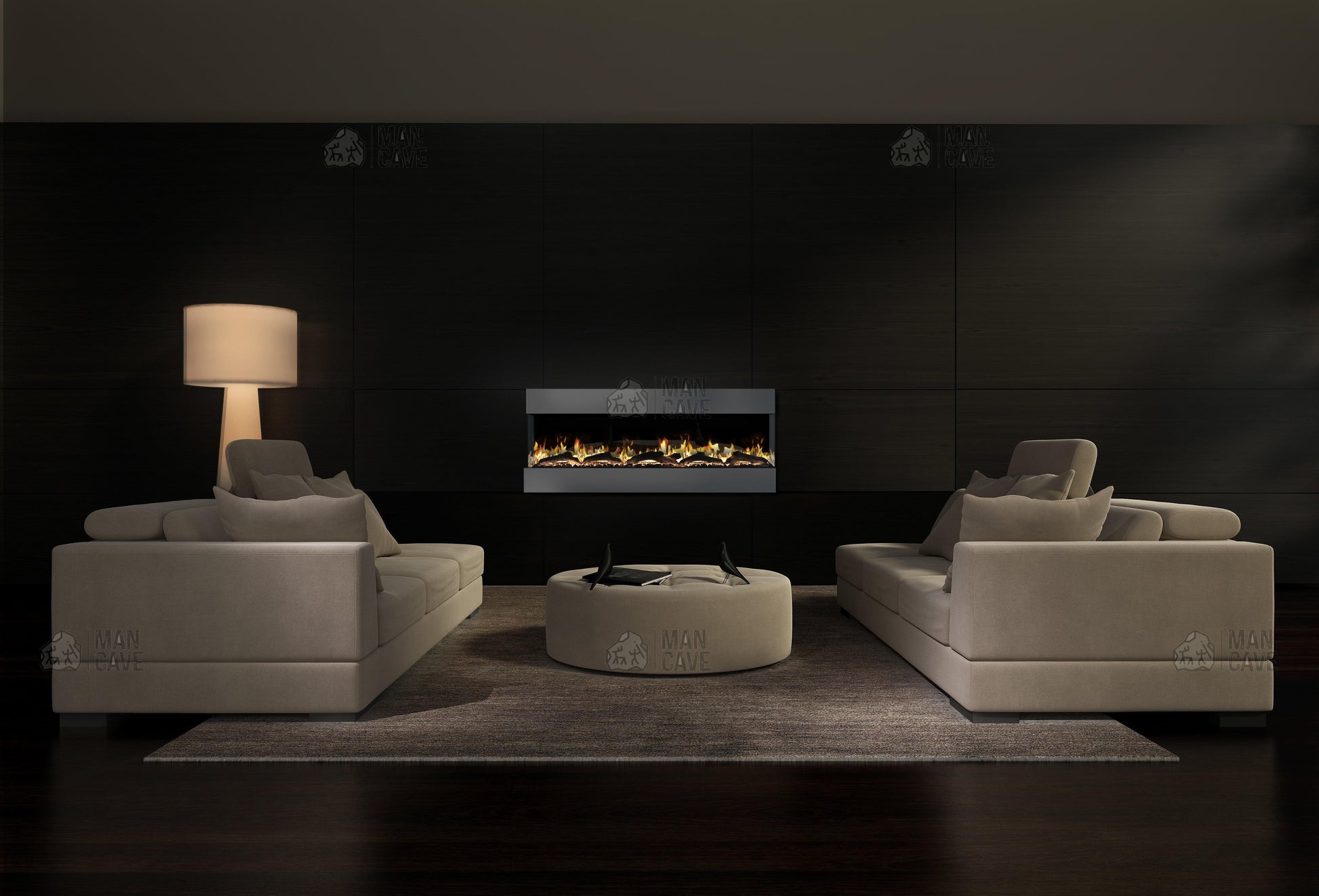 Mirage Mantel Electric Fire - 42 inch - mancavesuperstore