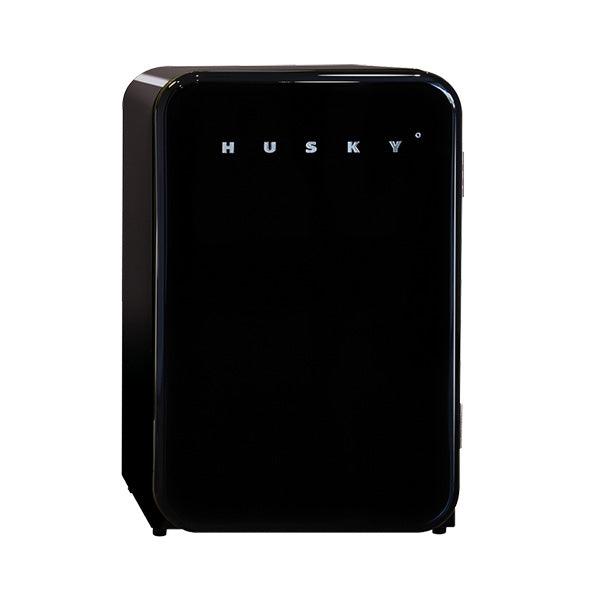 Black Retro Beer Fridge Undercounter Drinks Cooler - Husky - mancavesuperstore