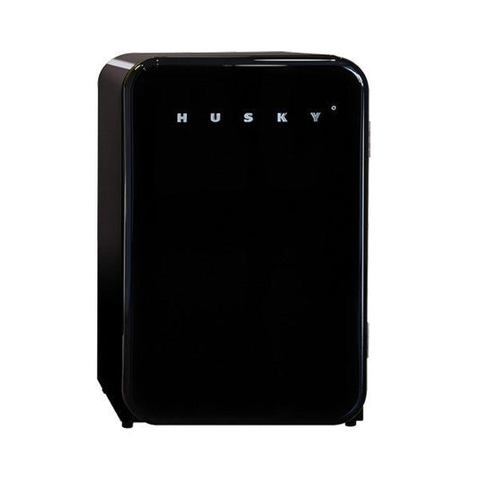 Black Retro Beer Fridge Undercounter Drinks Cooler - Husky - mancavesuperstore