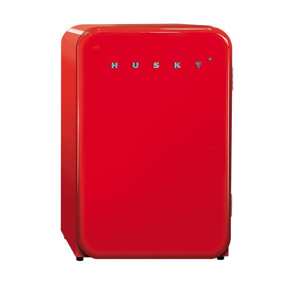 Red Retro Beer Fridge Undercounter Drinks Cooler - Husky - mancavesuperstore