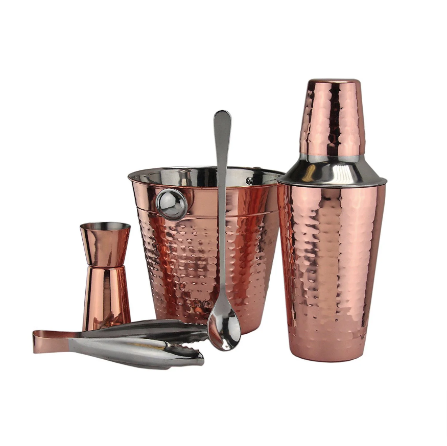 Apollo Copper 5 Piece Cocktail Set - mancavesuperstore