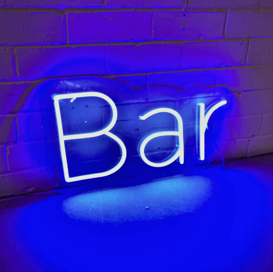 Bar Sign (The Word) Neon Sign - 50cm/75cm/100cm - mancavesuperstore