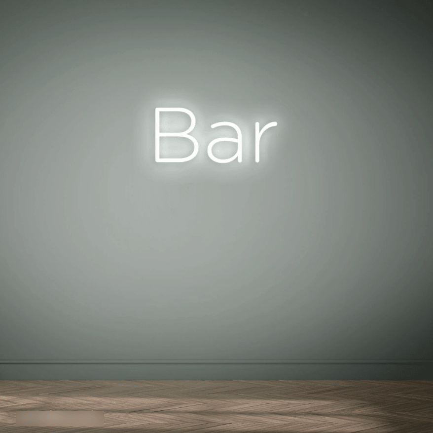Bar Sign (The Word) Neon Sign - 50cm/75cm/100cm - mancavesuperstore