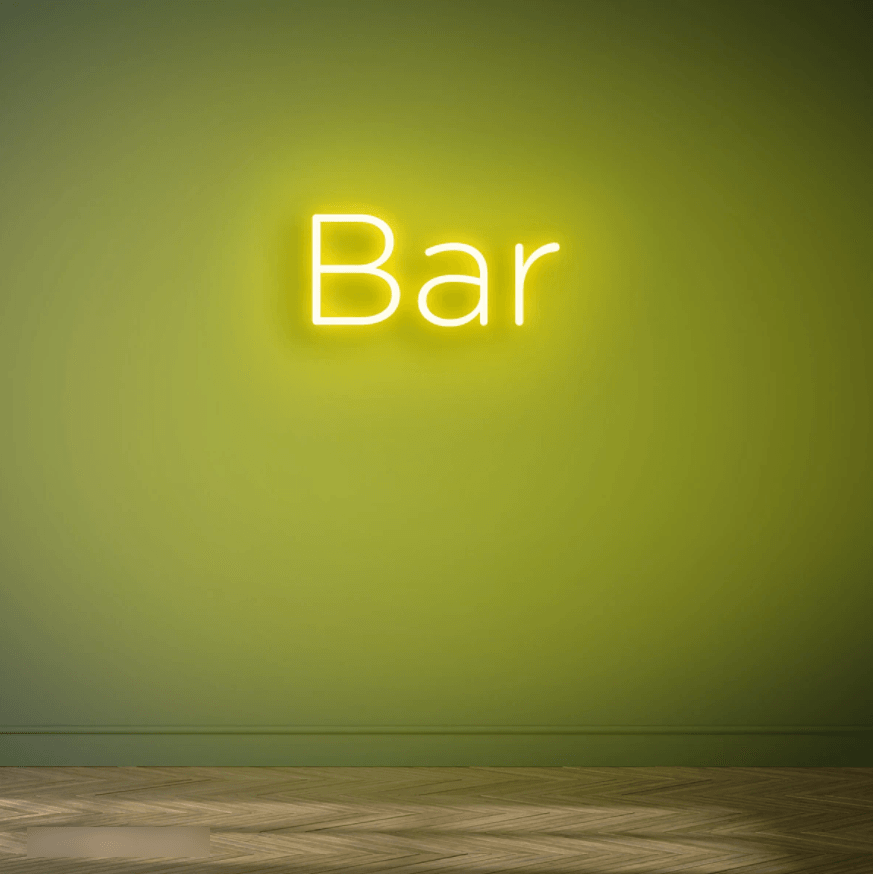 Bar Sign (The Word) Neon Sign - 50cm/75cm/100cm - mancavesuperstore