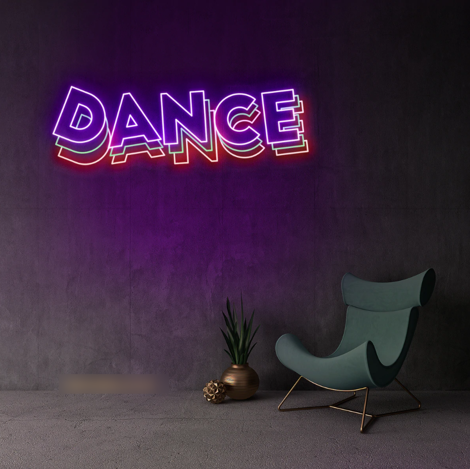 Dance Neon Sign - 75cm/100cm/150cm - mancavesuperstore