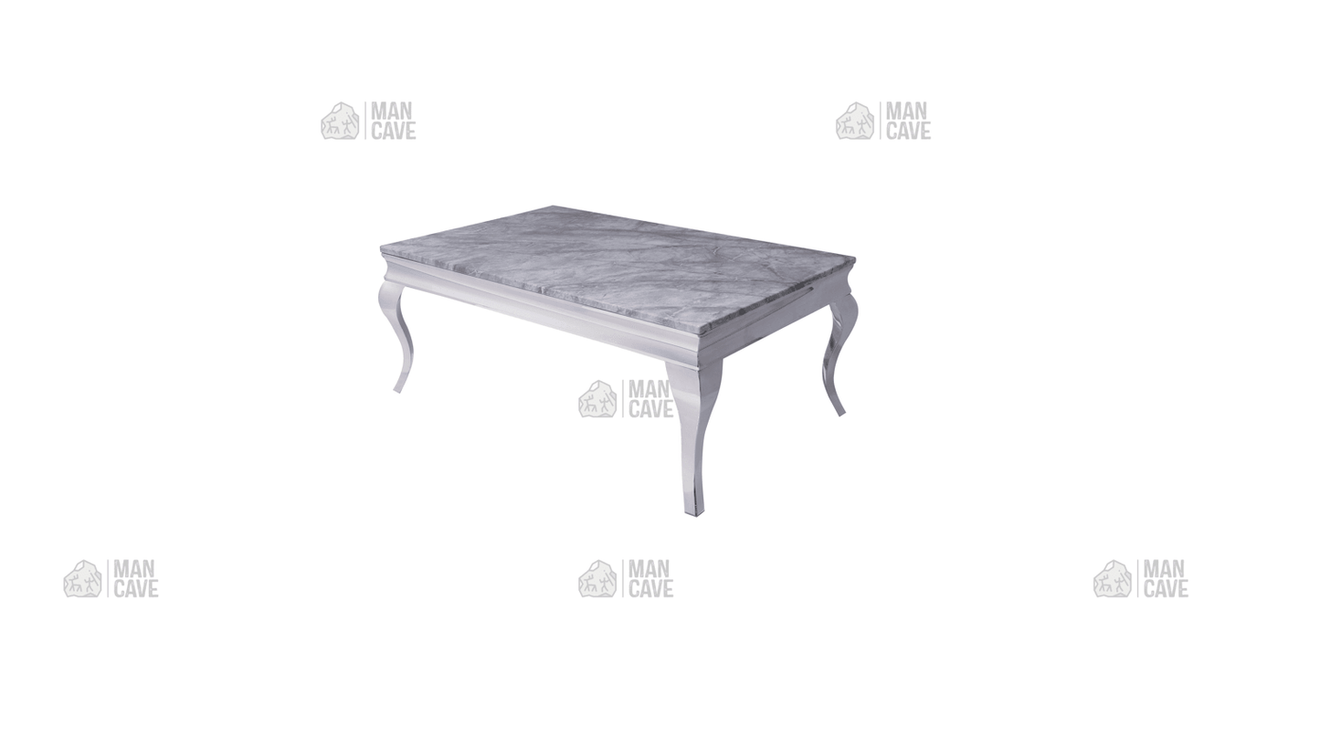 Liyana Marble Coffee Table - Grey - mancavesuperstore