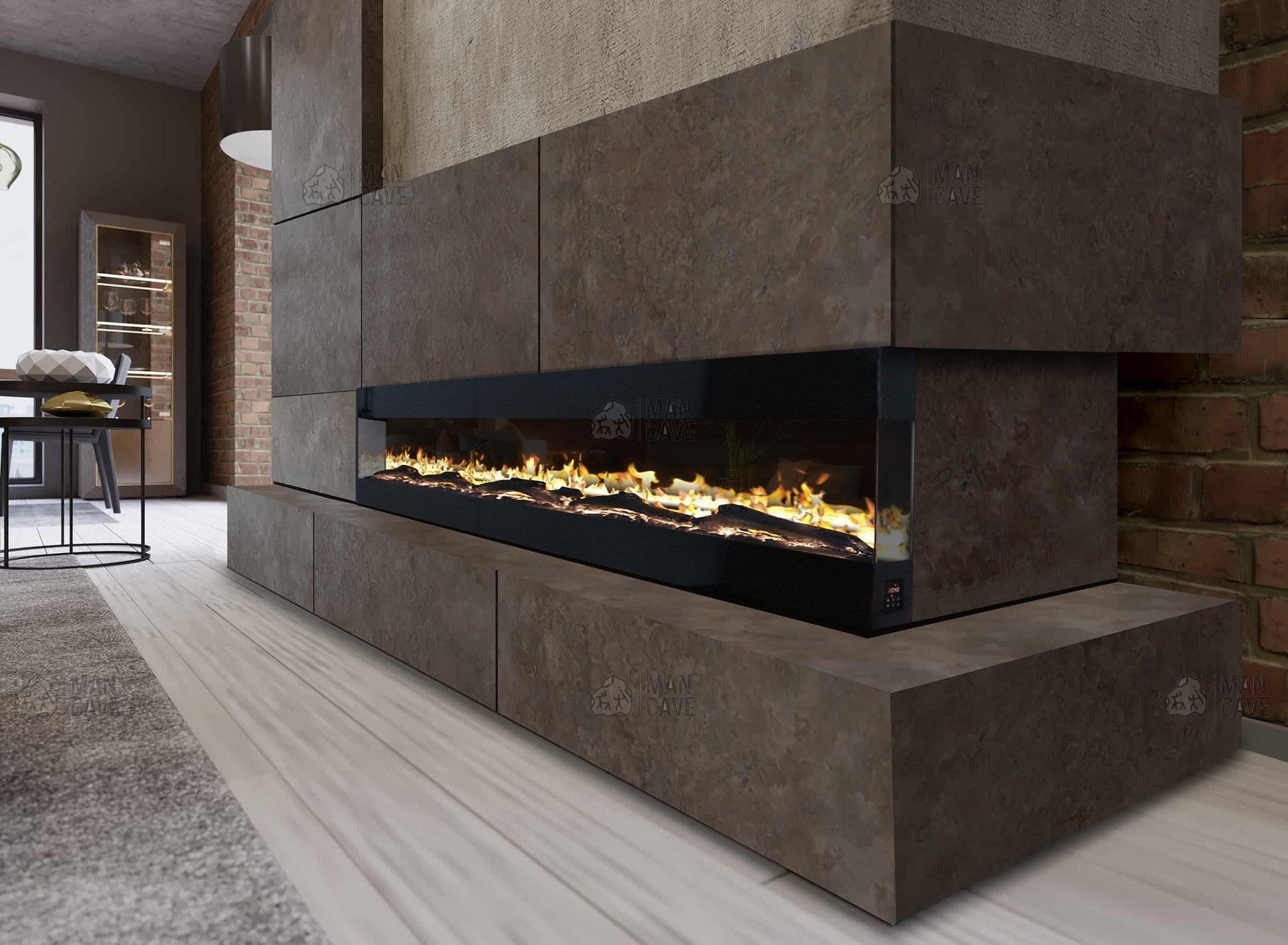 Mirage Mantel Electric Fire - 42 inch - mancavesuperstore
