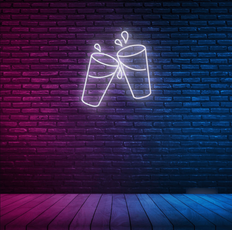 Cheers! Pint Glasses Neon Sign - 50cm/75cm/100cm - mancavesuperstore