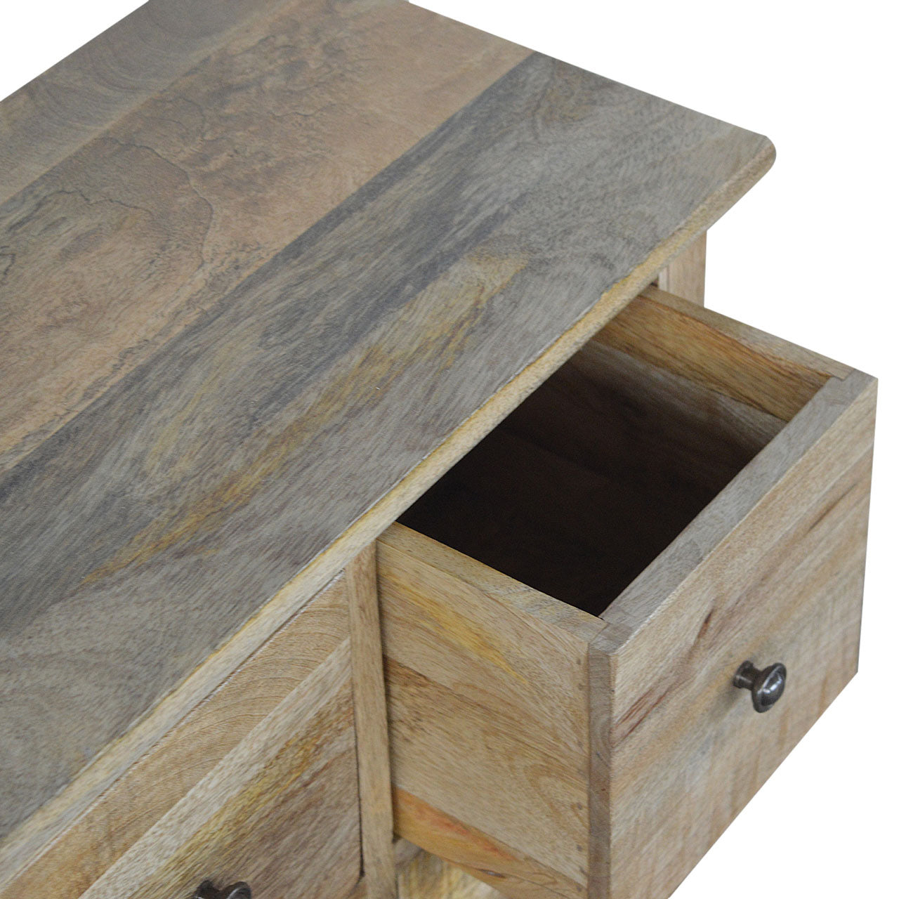Wood 4 Drawer Mini Cabinet - mancavesuperstore