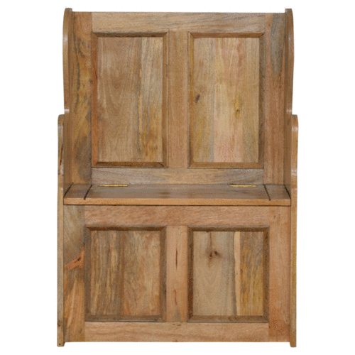 Small Monks Storage Bench - mancavesuperstore