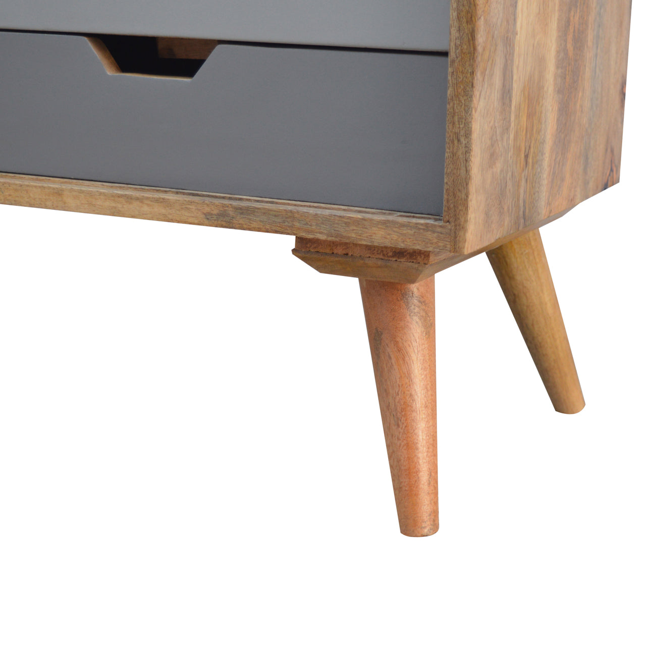 Grey Gradient Sliding Sideboard - mancavesuperstore