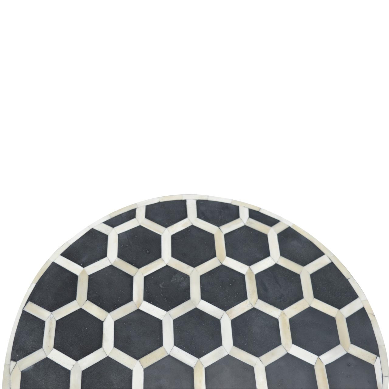 Bone Inlay Occasional Stool - mancavesuperstore