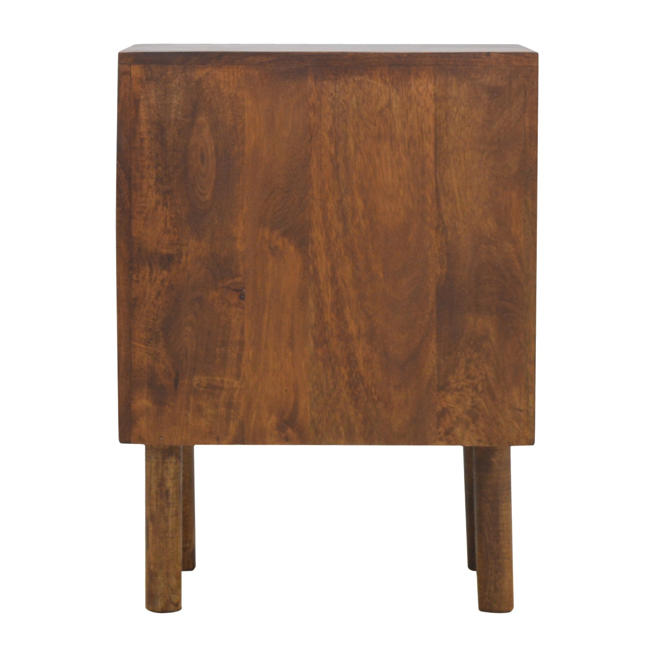 2 Drawer Unit with Oak Wood Drawer Fronts - mancavesuperstore