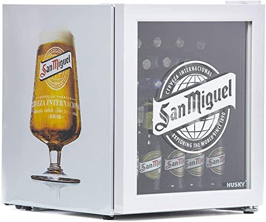 San Miguel Mini Fridge/Drinks Cooler - By Husky - mancavesuperstore