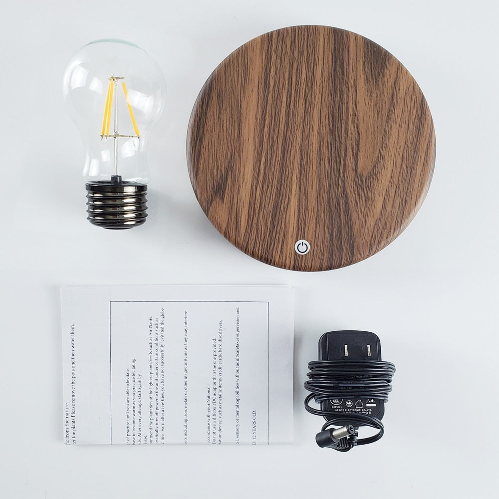 Magnetic Floating Light Bulb Table Lamp