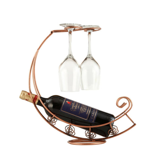 Wine Glass & Bottle Metal Storage - 3 Colours