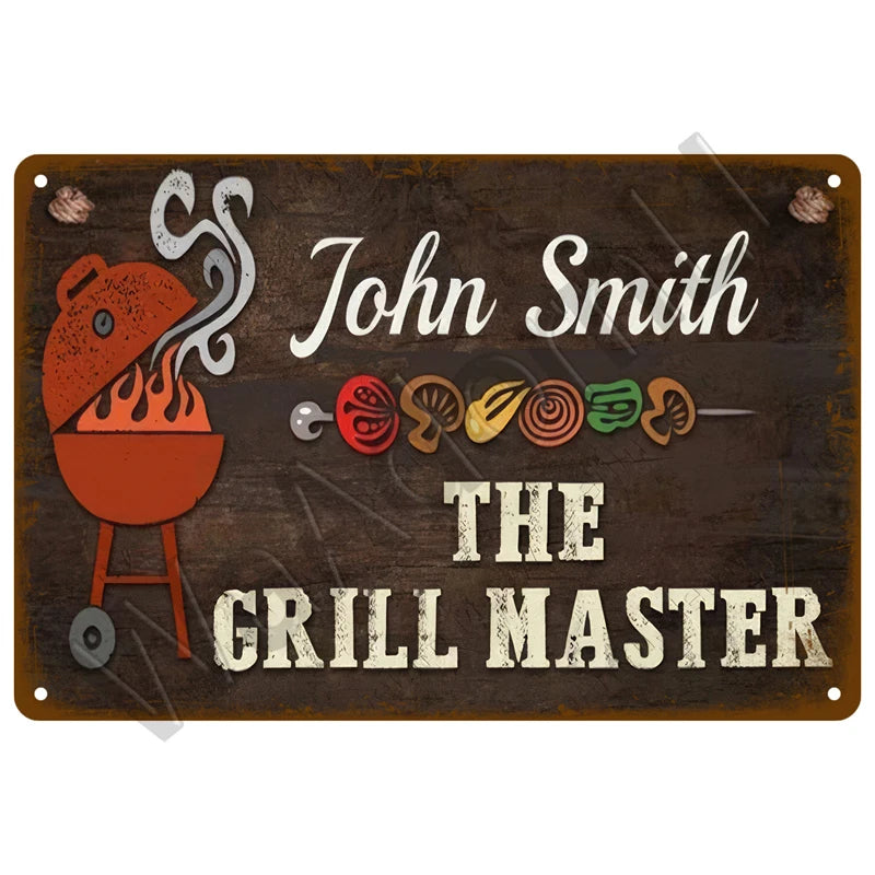 Retro Vintage BBQ Sign