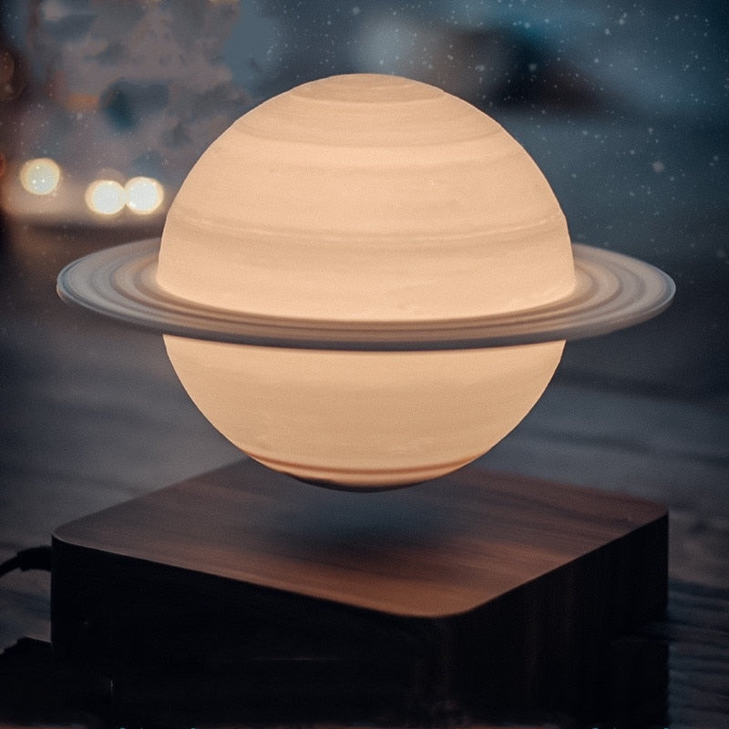 Levitating Magnetic Moon or Planet Night Light - 5 Options