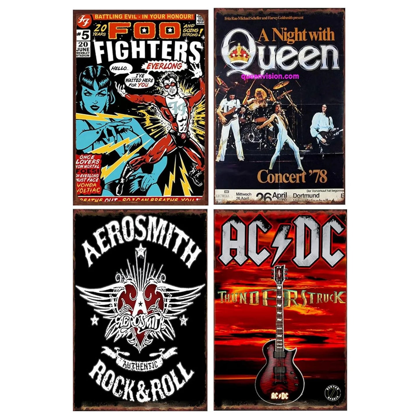 Music Rock Metal Signs