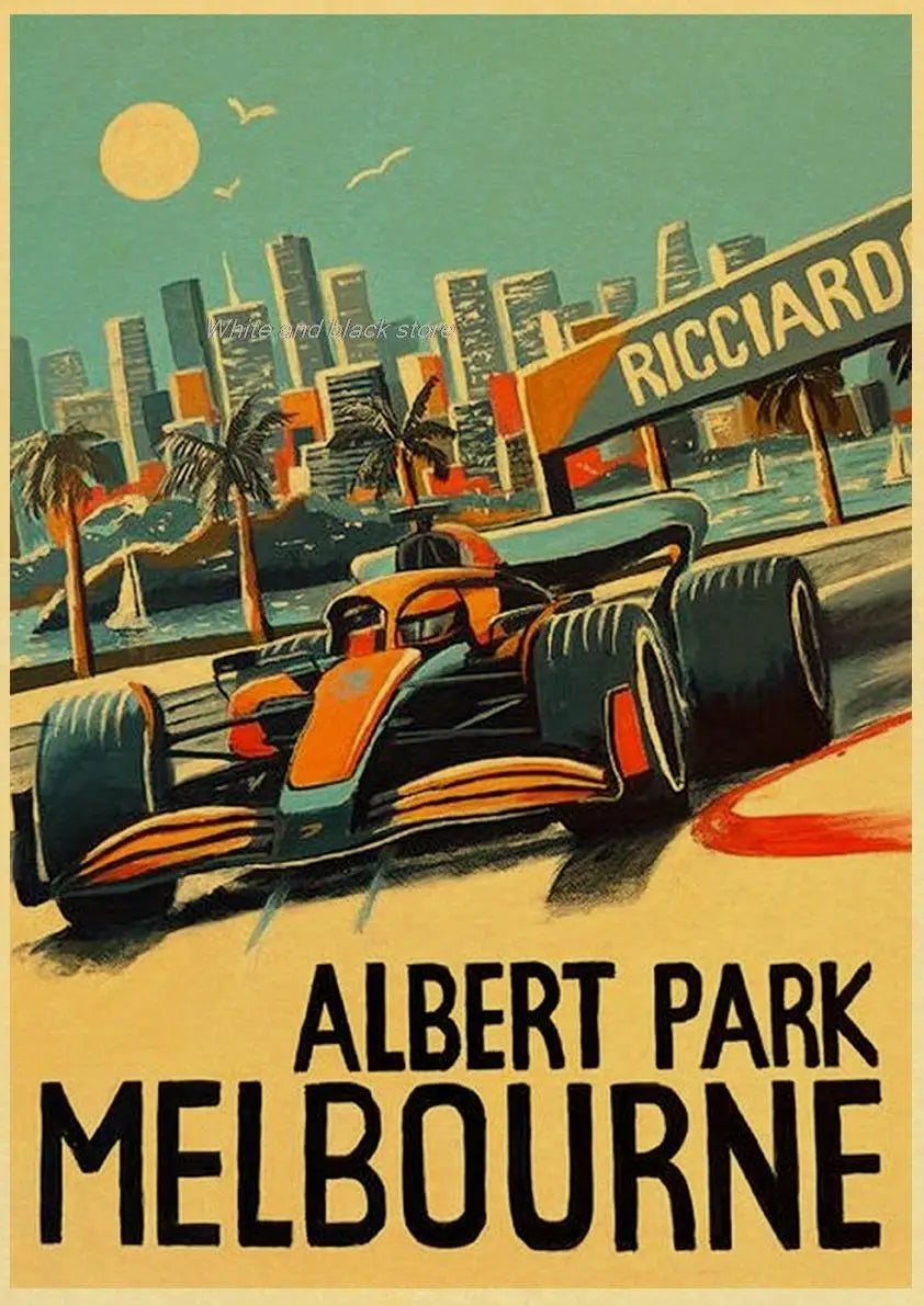 Rectangular Racing Posters Retro Racing Car Posters – mancavesuperstore