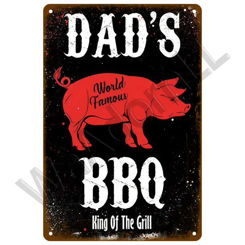 Retro Vintage BBQ Sign