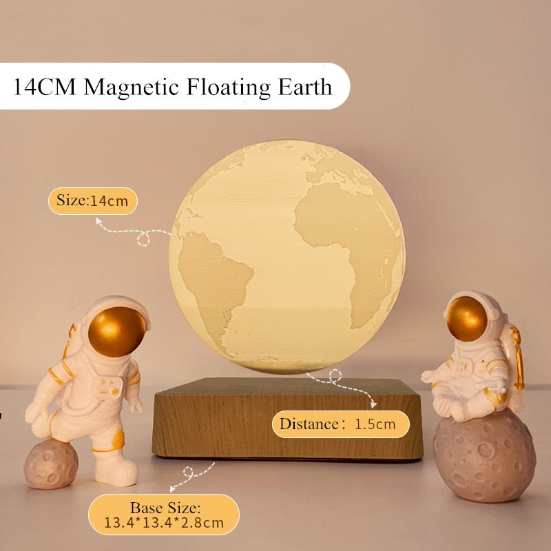 Levitating Magnetic Moon or Planet Night Light - 5 Options