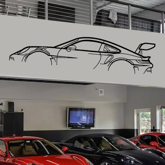 Car Silhouette Wall Art Sticker