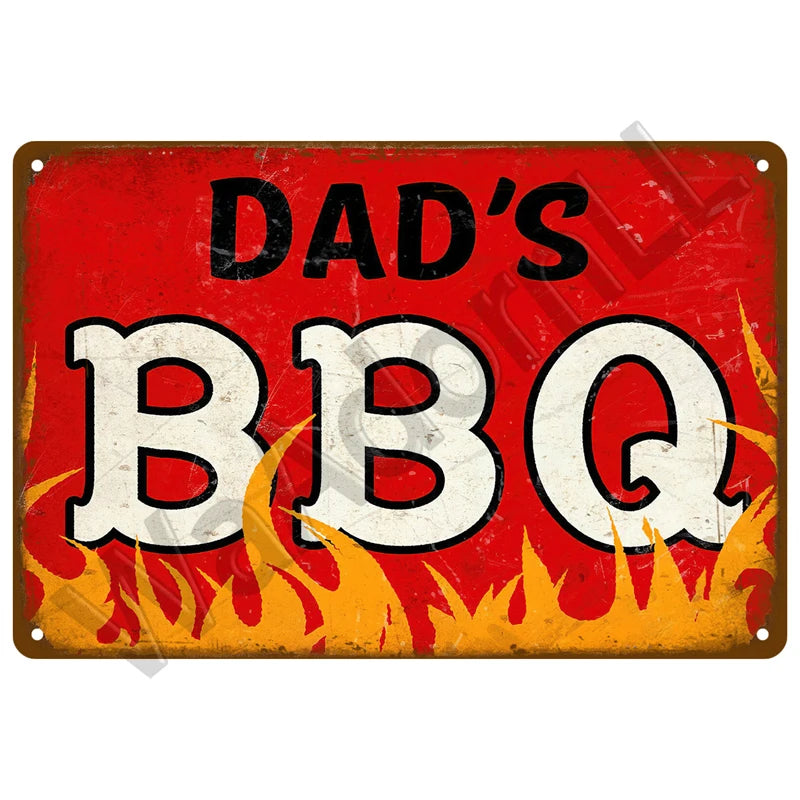 Retro Vintage BBQ Sign
