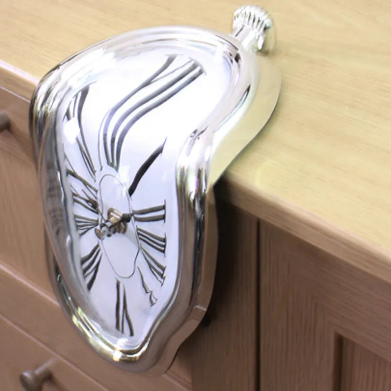 Surreal Melting Distorted Wall Clock