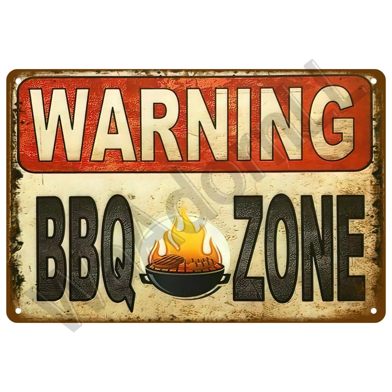 Retro Vintage BBQ Sign