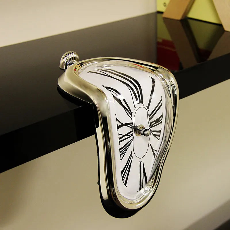 Surreal Melting Distorted Wall Clock