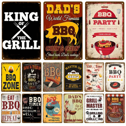 Retro Vintage BBQ Sign