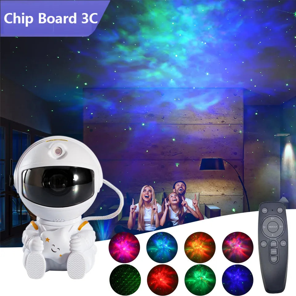 Astronaut Galaxy Projector Night Light