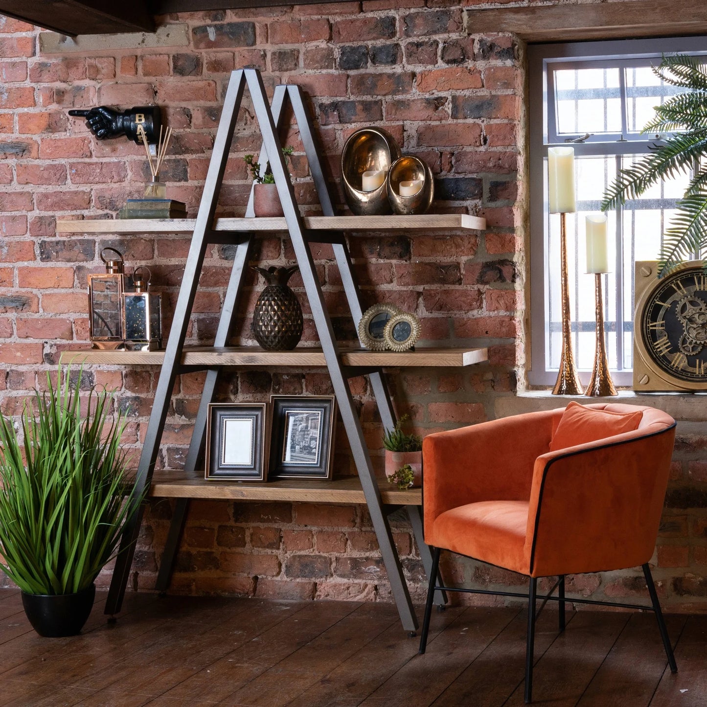 Industrial Style Triangular Pyramid Storage Unit – mancavesuperstore