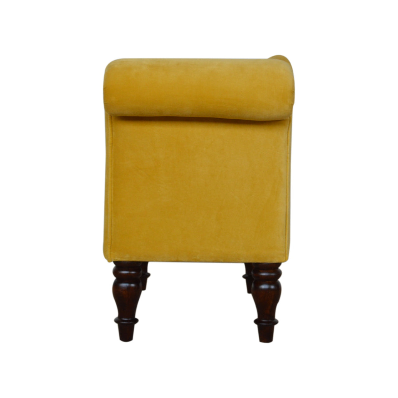 Mustard Velvet Chaise - mancavesuperstore
