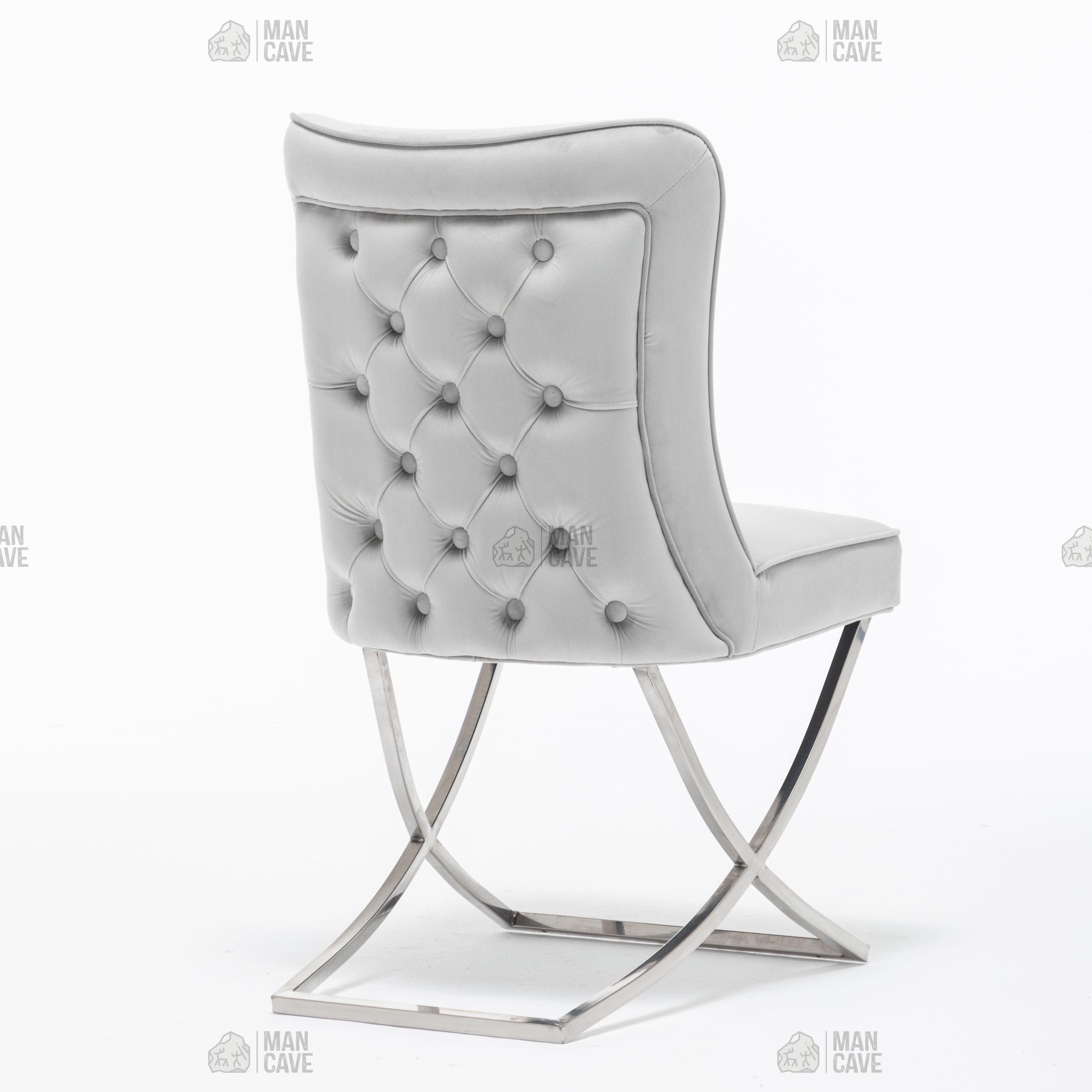 Belgravia Dining Chair - Light Grey - mancavesuperstore
