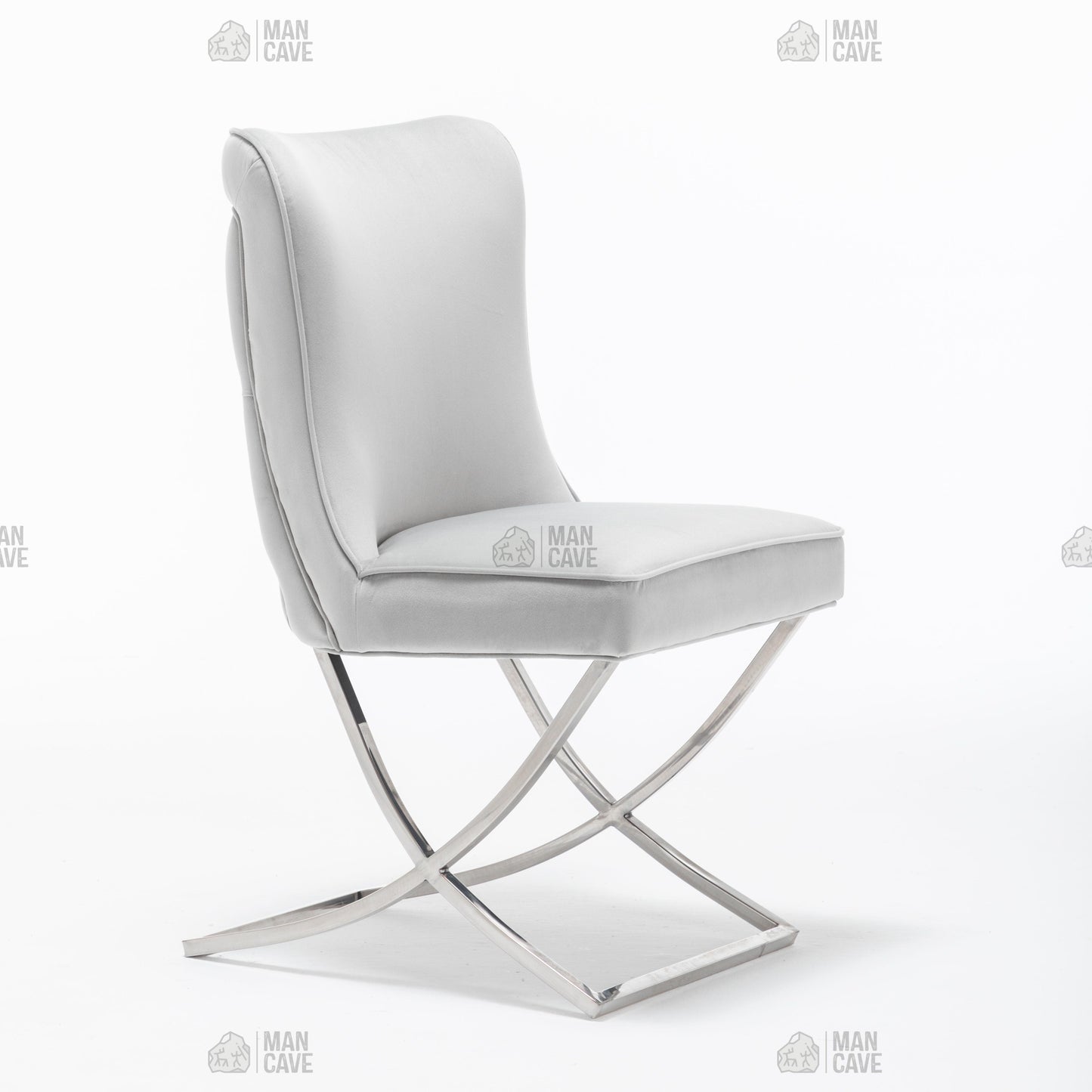 Belgravia Dining Chair - Light Grey - mancavesuperstore