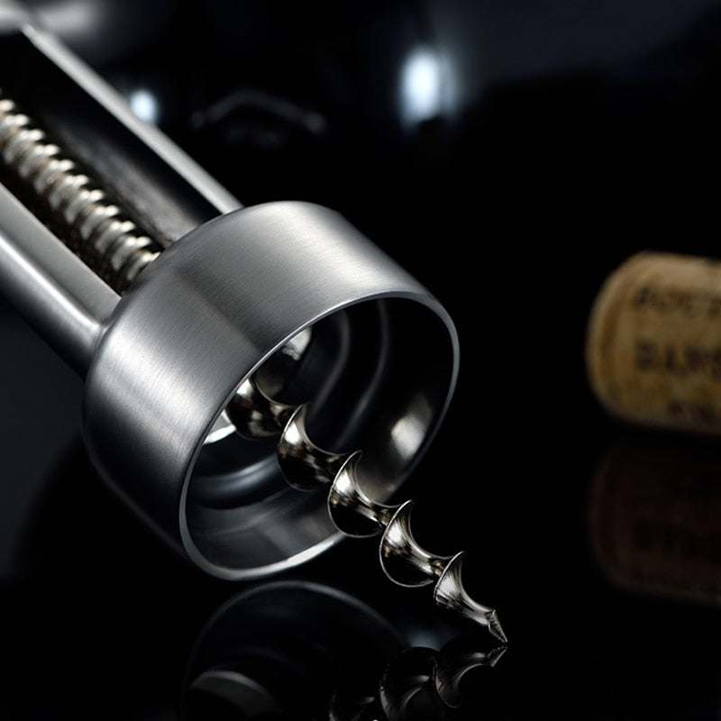 Industrial Style Corkscrew Wine Bottle Opener