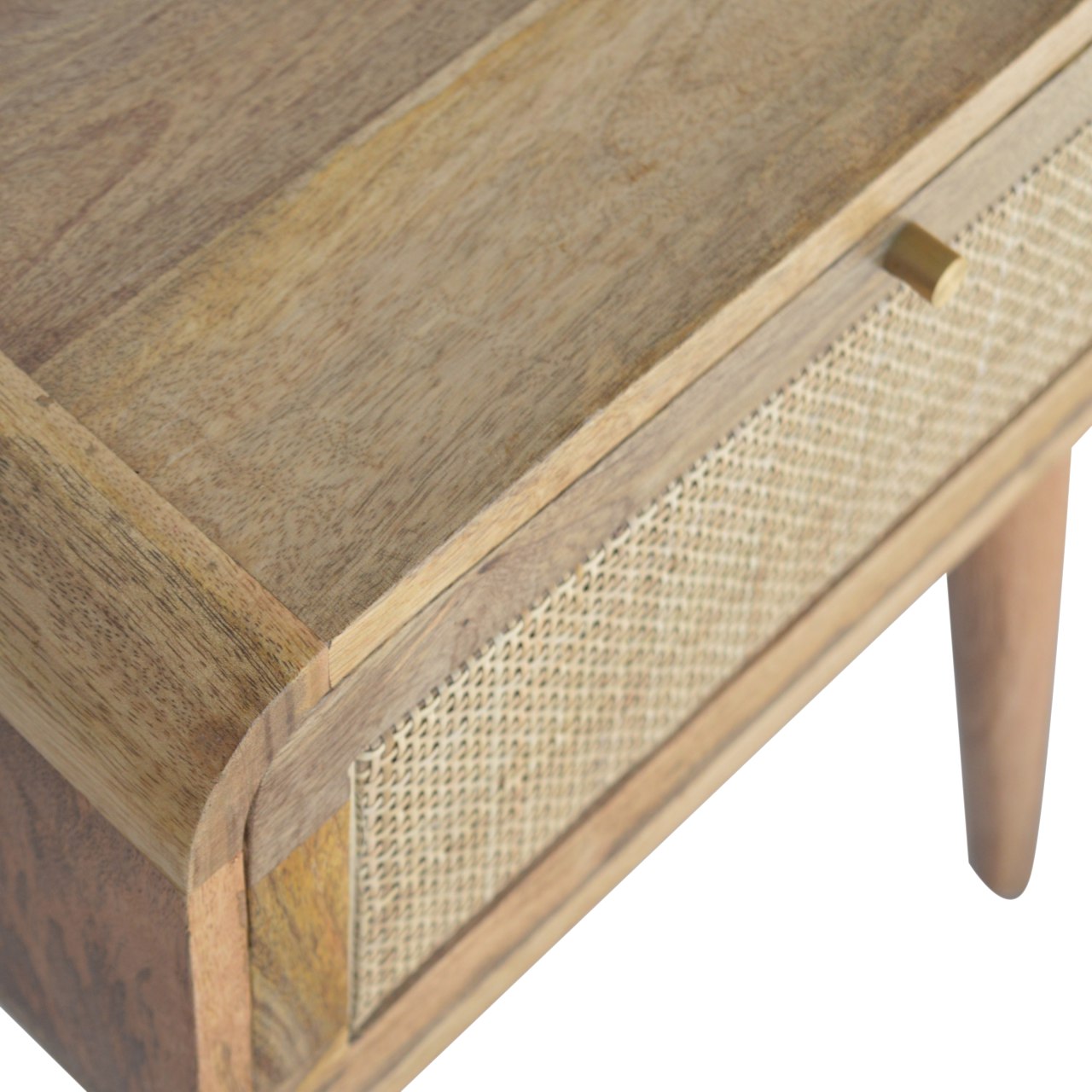 Woven Rattan Effect Storage Table - mancavesuperstore