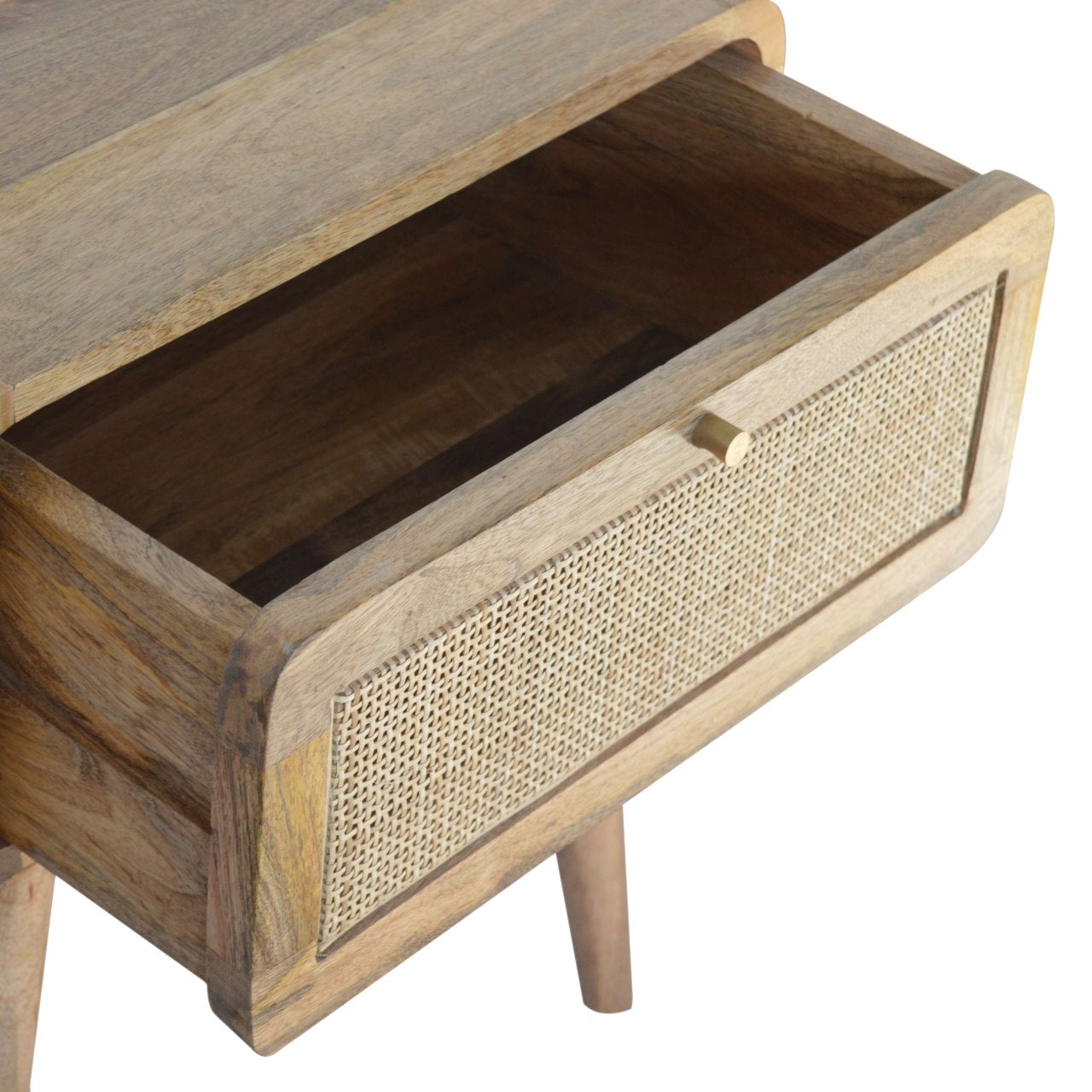 Woven Rattan Effect Storage Table - mancavesuperstore