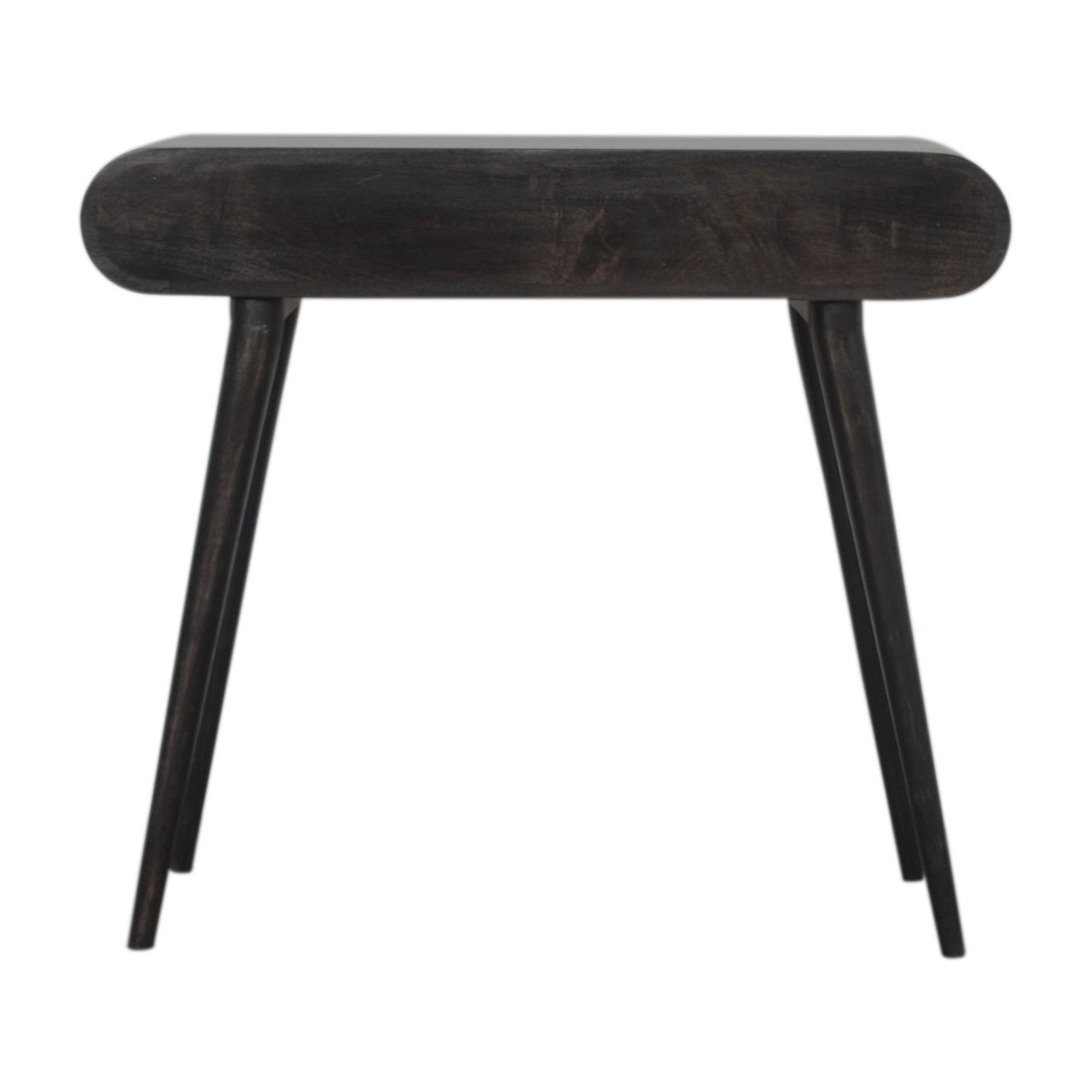 Ash Black Curved Edge Console Table - mancavesuperstore