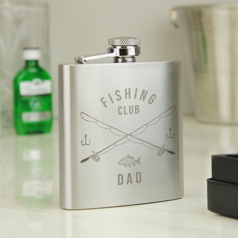 Personalised Fishing Hip Flask