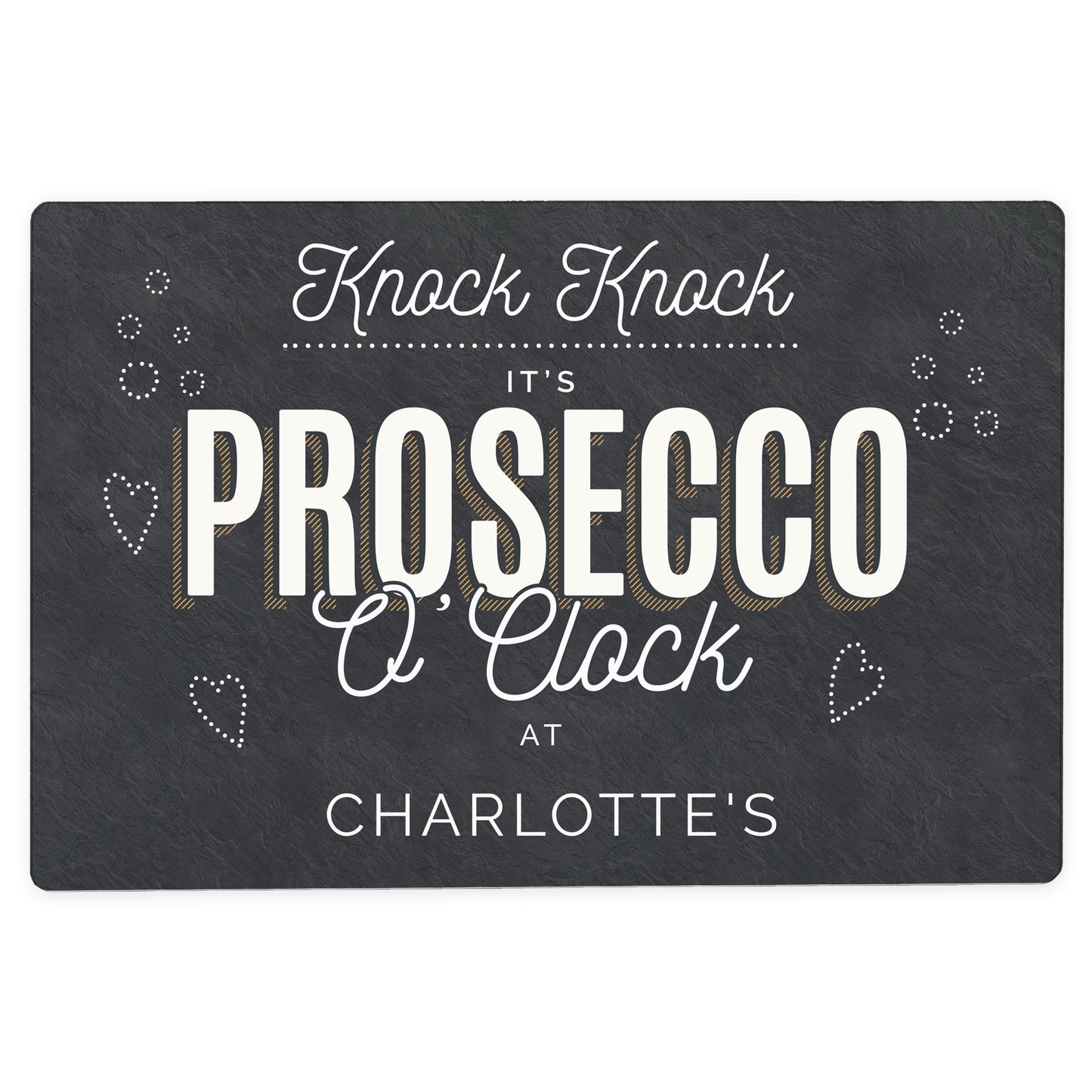 Personalised Prosecco Sign - Black - mancavesuperstore