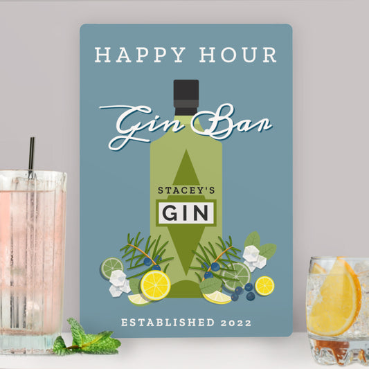 Personalised Gin Mancave/Bar Sign - mancavesuperstore