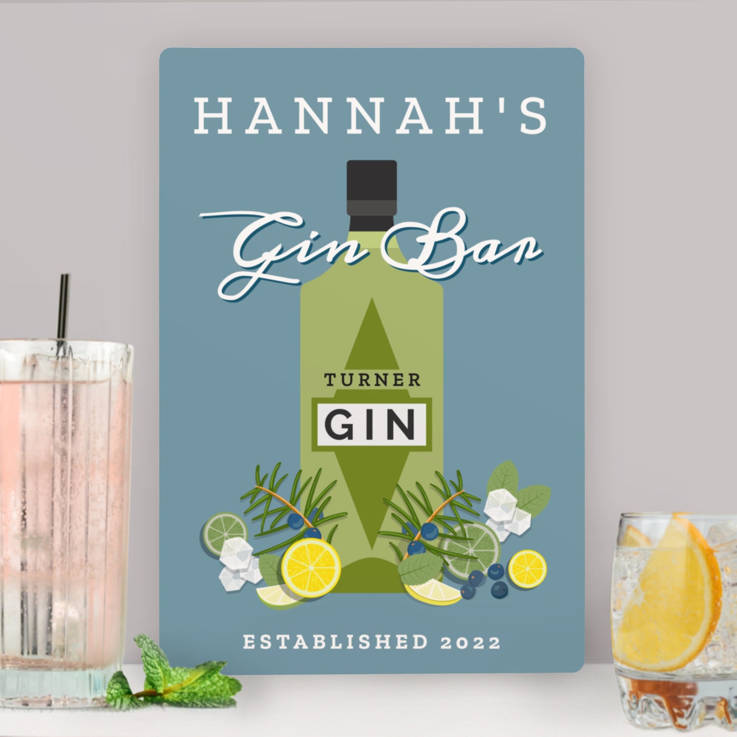 Personalised Gin Mancave/Bar Sign - mancavesuperstore