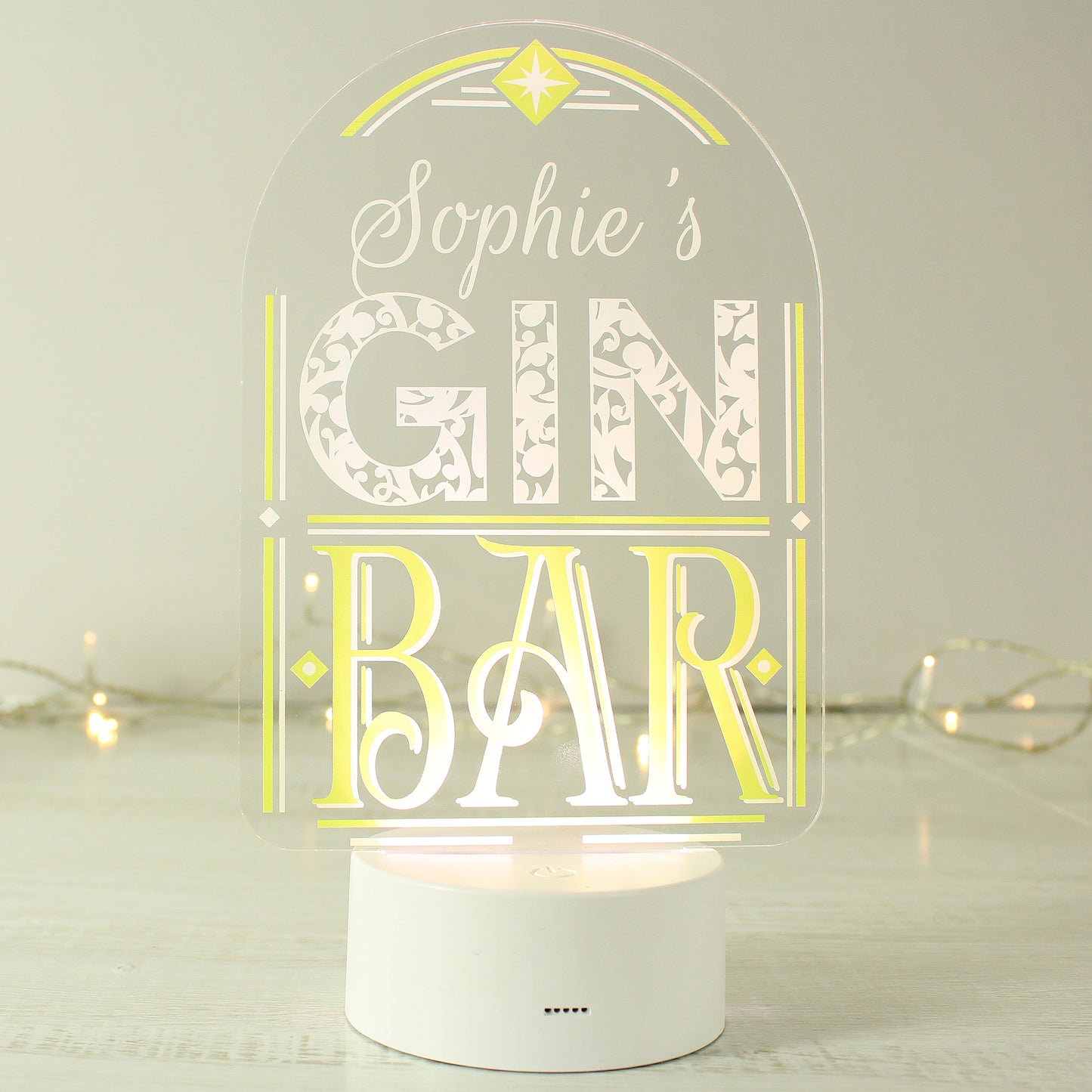 Personalised Light-up Gin Bar Sign