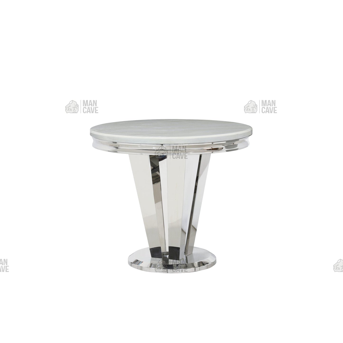 Riccardo Round Dining/Side Table - 90cm - mancavesuperstore