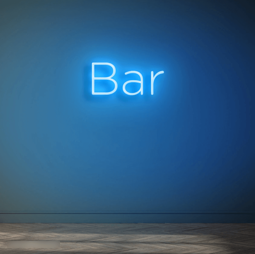 Bar Sign (The Word) Neon Sign - 50cm/75cm/100cm - mancavesuperstore