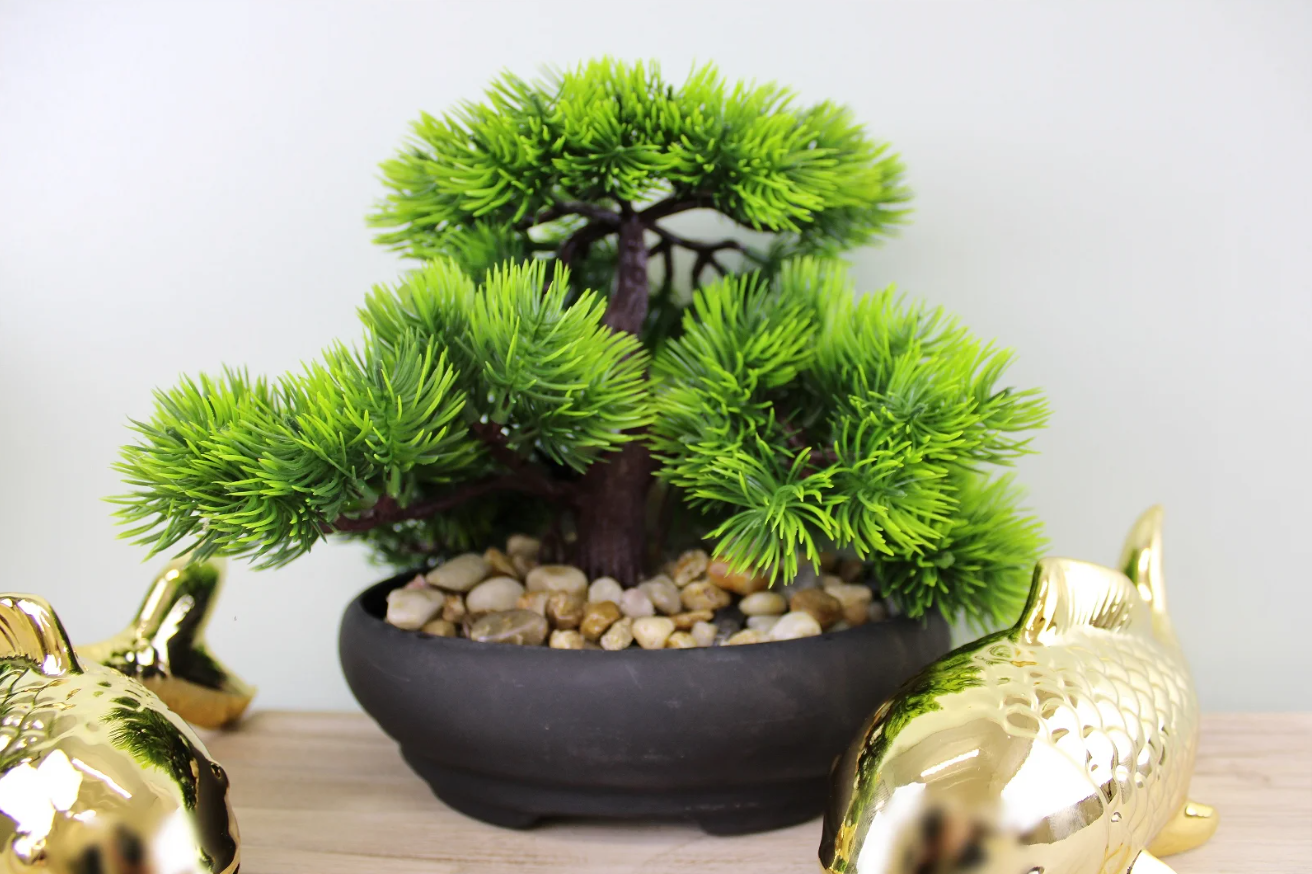 Artificial/Fauz Bonsai Tree - Fir - mancavesuperstore